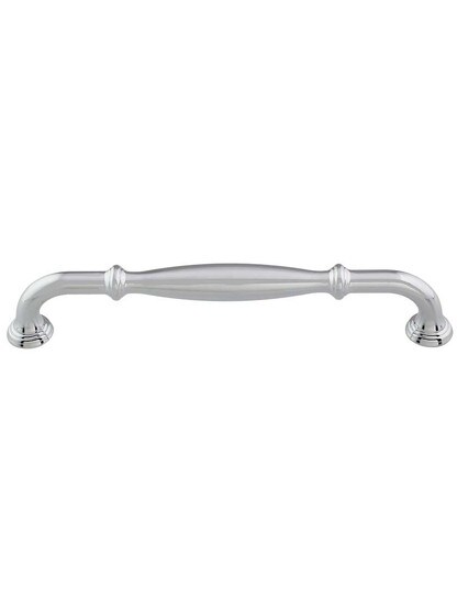 Tiffany Cabinet Pull - 6 1/4 inch Center-to-Center in Polished Chrome.